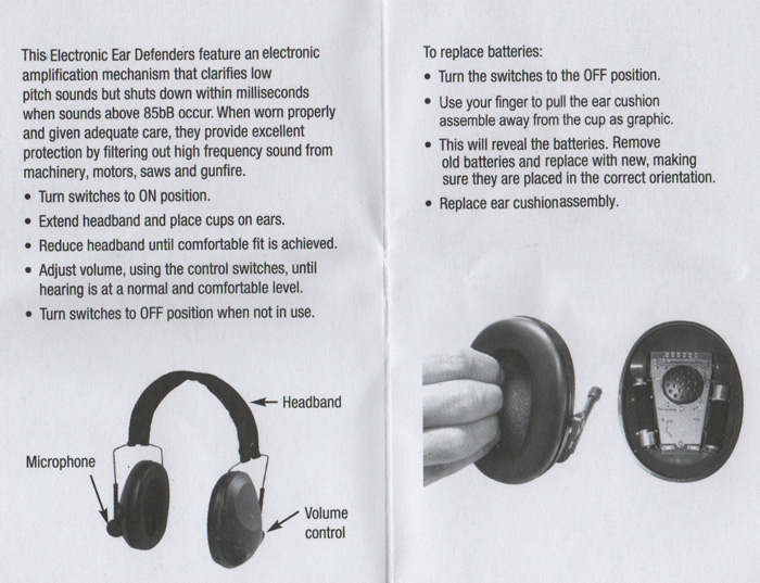 Gehörschutz Aktiv Schwarz